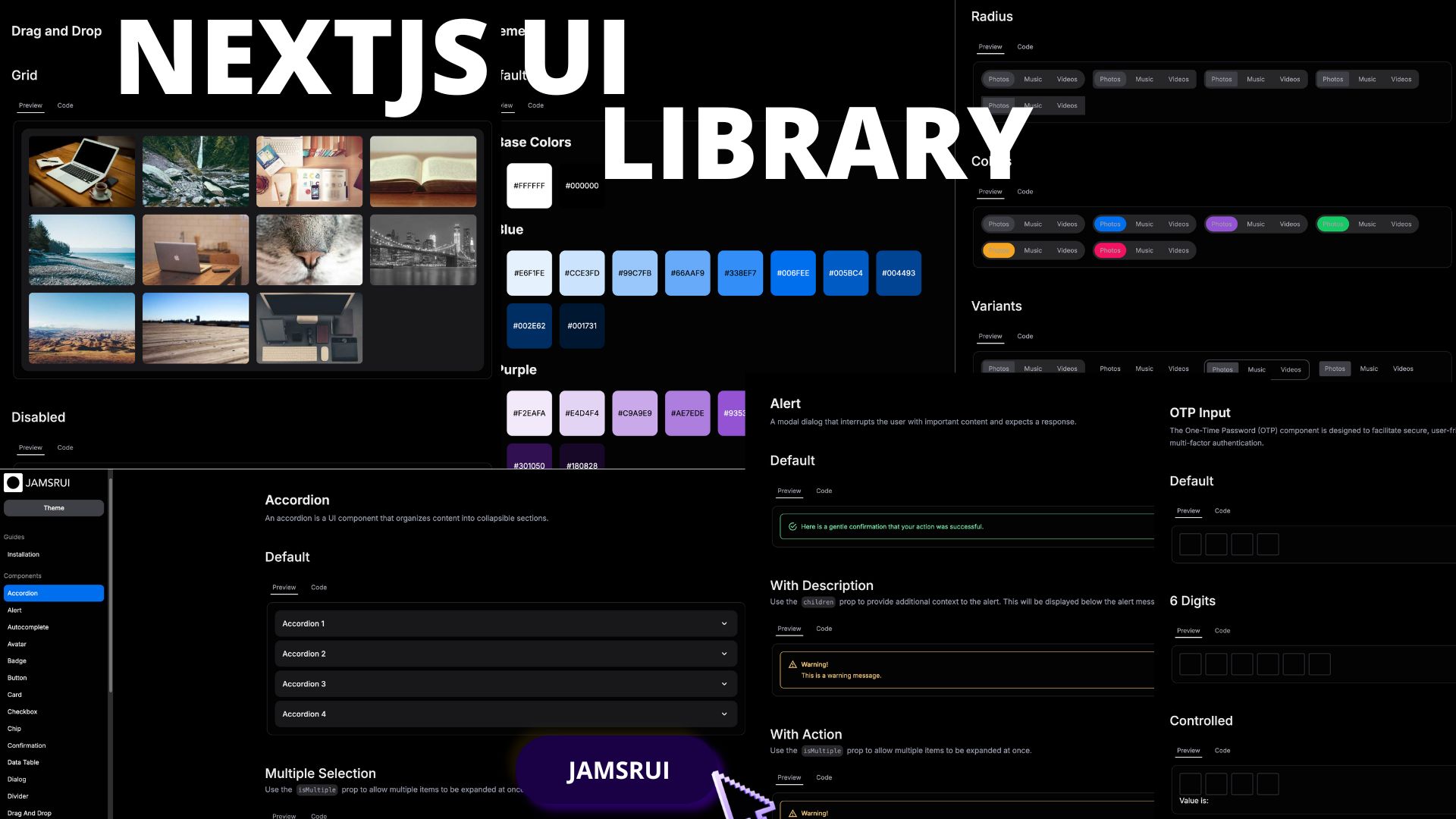 JamsrUI - NextJS UI Library | A Powerful Next.js UI Components Library ...